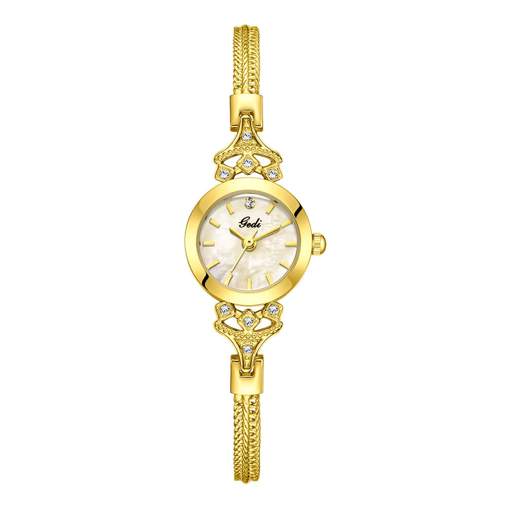 Celestia Elegant Gold Women Bracelet Watch