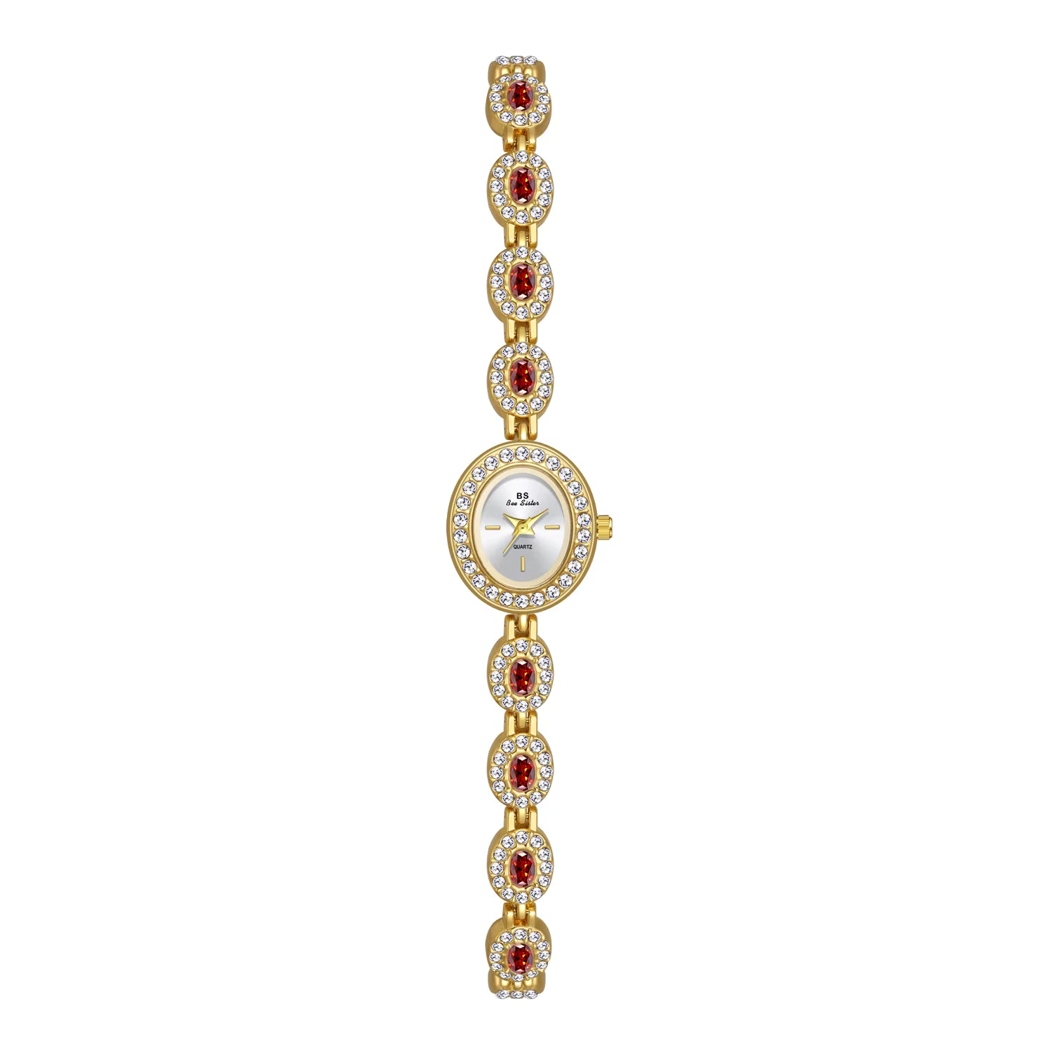 Emeralda Oval Gemstone Bracelet Watch