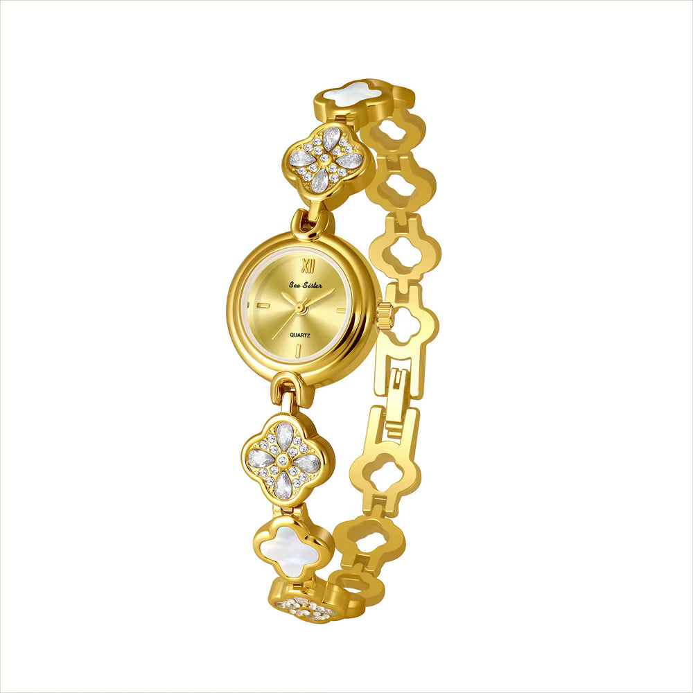Lunaclover Elegant Crystal Watch