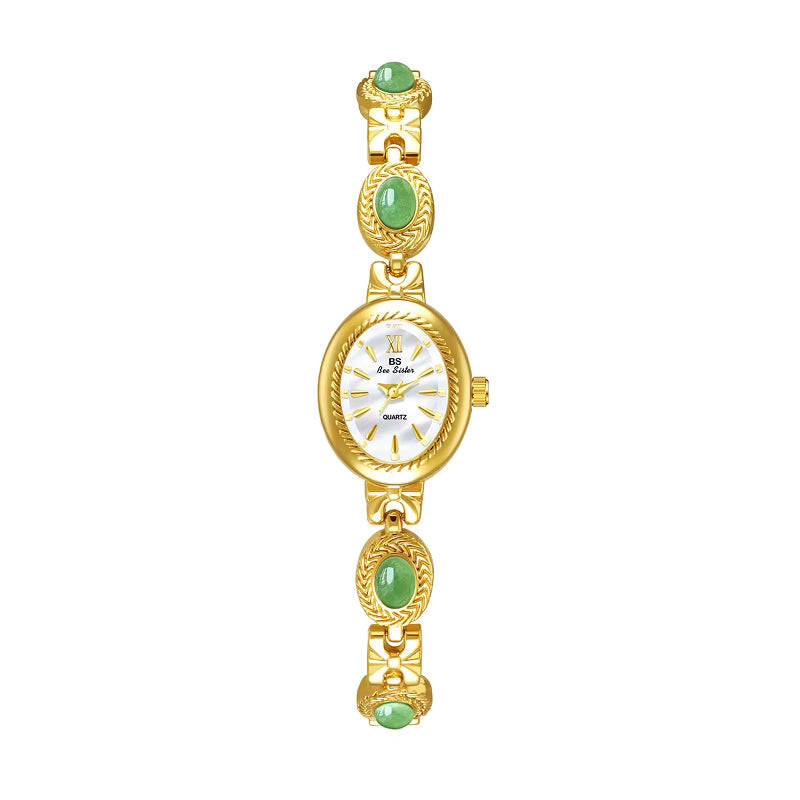 Jadelle Retro Stone Bracelet Watch