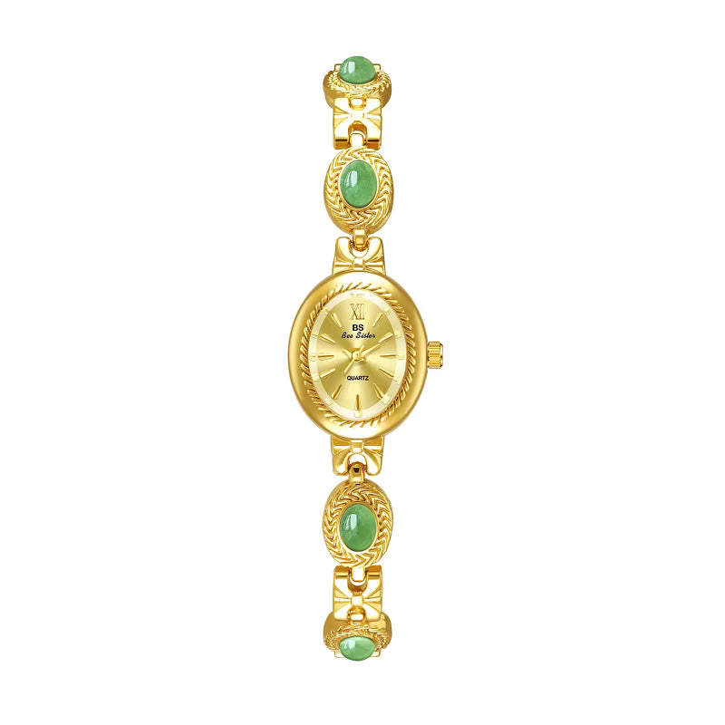 Jadelle Retro Stone Bracelet Watch