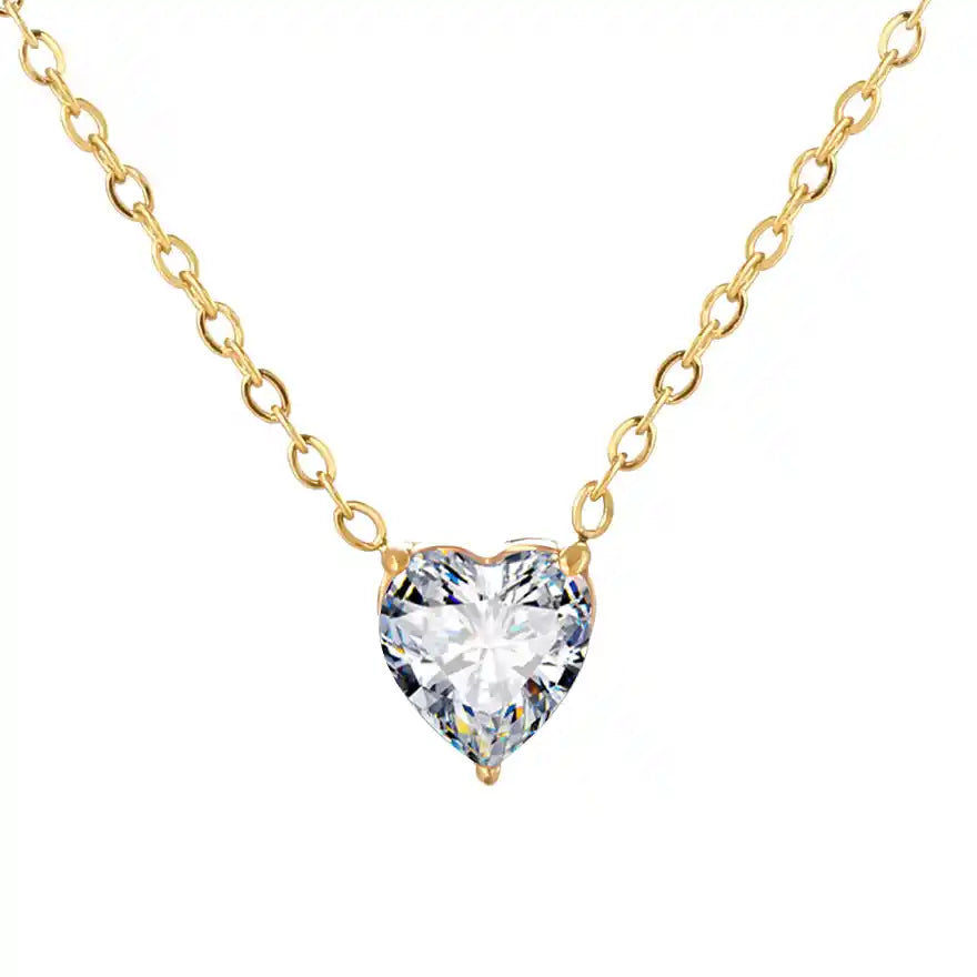 Amoria Heart Crystal Necklace