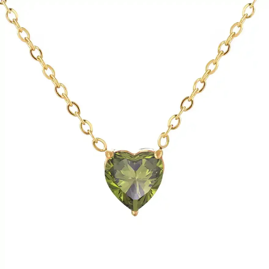 Amoria Heart Crystal Necklace