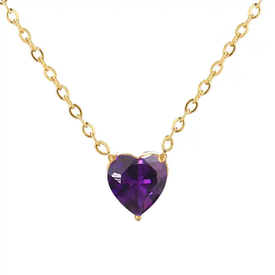 Amoria Heart Crystal Necklace