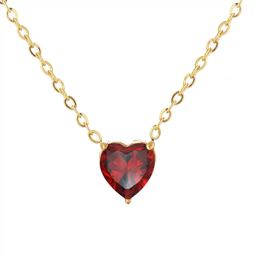 Amoria Heart Crystal Necklace