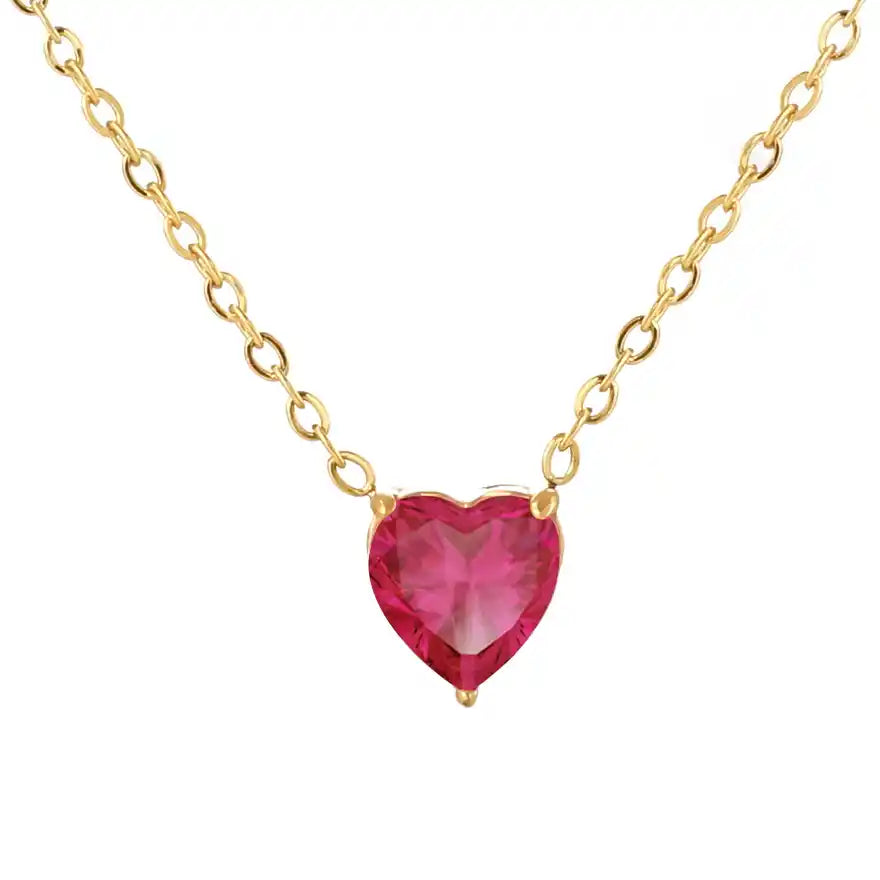 Amoria Heart Crystal Necklace