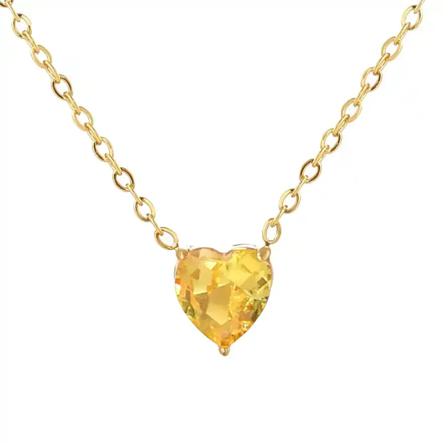 Amoria Heart Crystal Necklace
