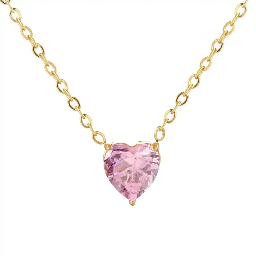 Amoria Heart Crystal Necklace