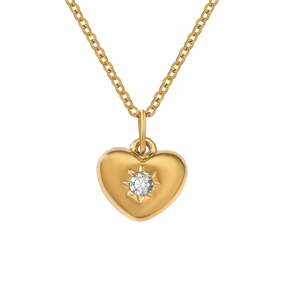 Luviera Crystal Birthstone Necklace Gold