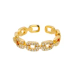 Elara Twist Chain Ring