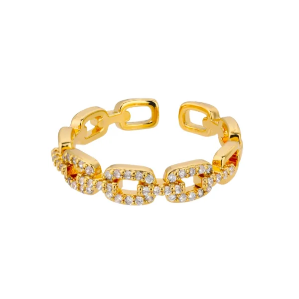 Elara Twist Chain Ring