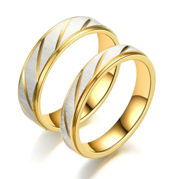 Adore Stainless Steel Couple Rings