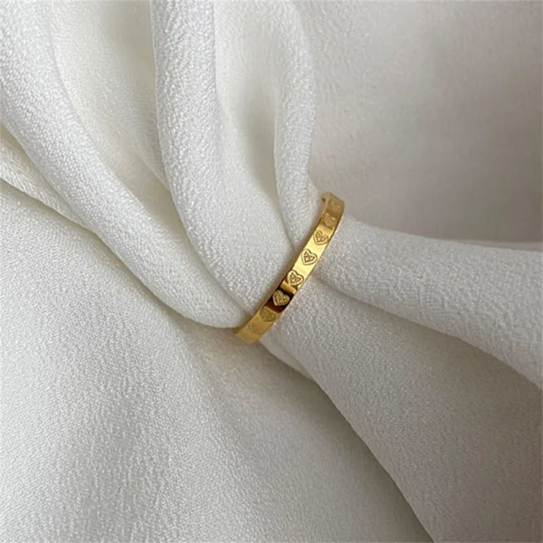 Gold Heart Ring 2