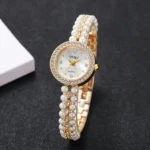 Liana Elegant Pearl Bracelet Watch