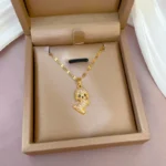Bella Puppy Love Rhinestone Necklace