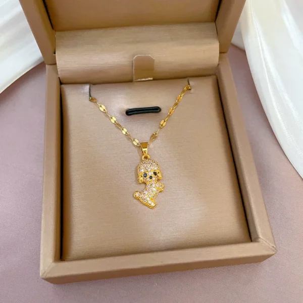 Bella Puppy Love Rhinestone Necklace
