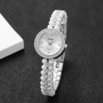 Liana Elegant Pearl Bracelet Watch