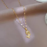 Bella Puppy Love Rhinestone Necklace