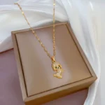 Bella Puppy Love Rhinestone Necklace