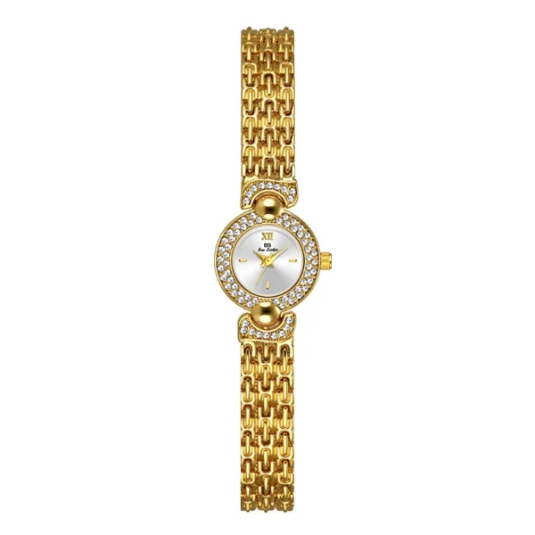 Aurora Gold Rhinestone Bracelet Watch