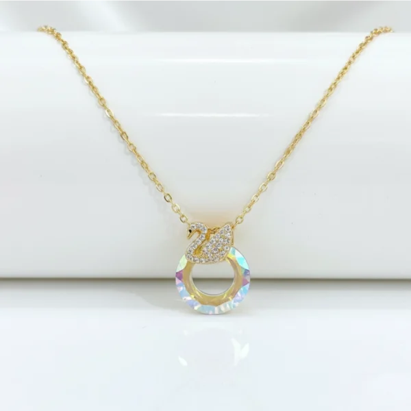 Celina Swan Crystal Halo Necklace
