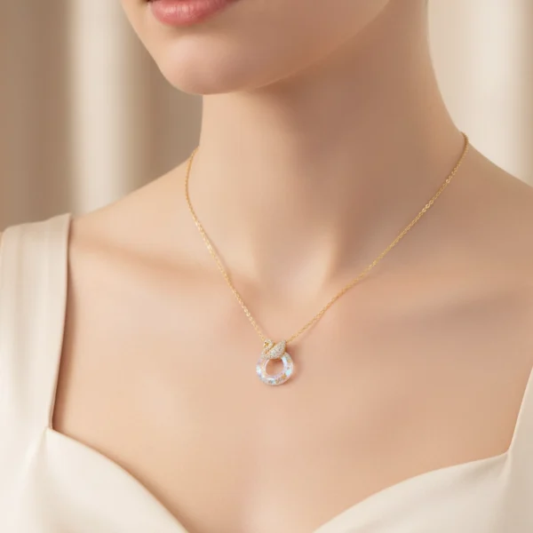Celina Swan Crystal Halo Necklace