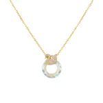 Celina Swan Crystal Halo Necklace