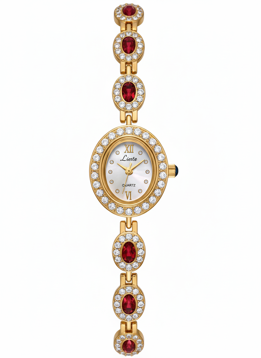 Emeralda Oval Gemstone Watch