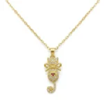 Luna Cat Gold Necklace