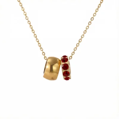 Infinity Birthstone Necklace Jan