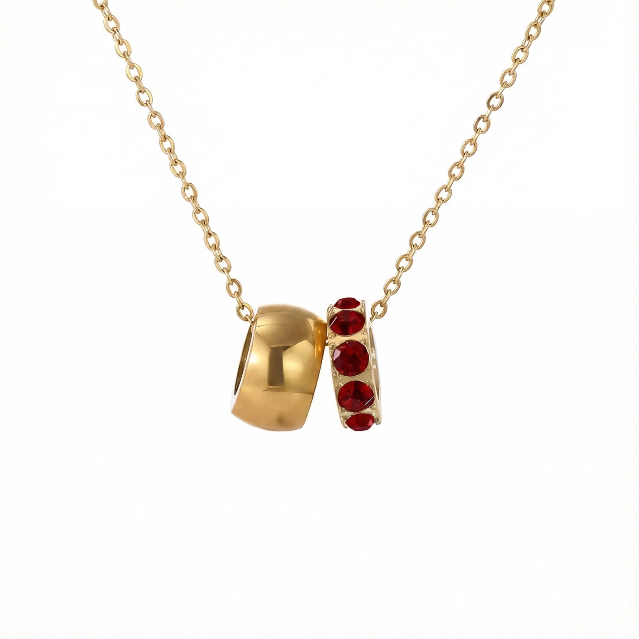 Infinity Birthstone Necklace Jan