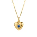Luviera Crystal Birthstone Necklace Gold
